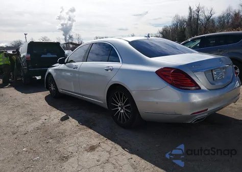 2015 Mercedes-Benz S 550 4Matic из США, поврежденный, VIN WDDUG8FBXFA147892